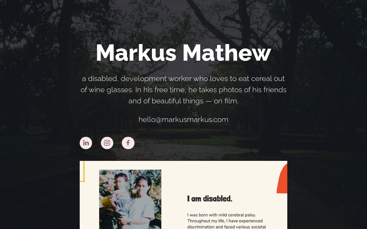 Carrd profile picture for @markus